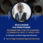 Dialogue Patriotique ce vendredi 26 juillet à 21 heures (heure de Libreville).